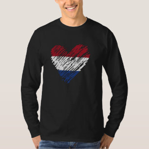 Netherlands Heart Dutch Flag Patriotic Men Women K T-Shirt