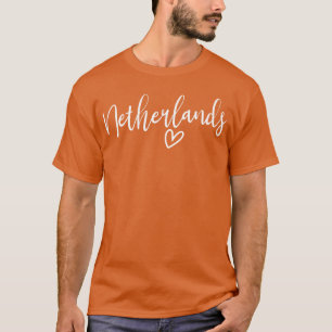 Netherlands Heart Women's Love Netherlands T-Shirt
