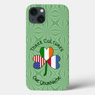 Netherlands Ireland USA Shamrock Flag Personalised iPhone 13 Case