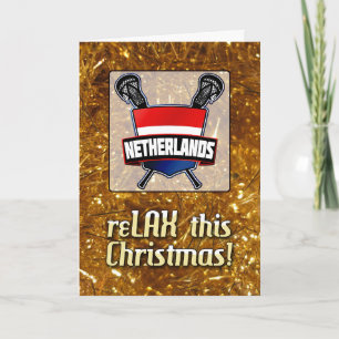 Netherlands Lacrosse Shield Christmas Card