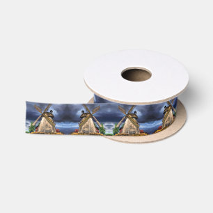 Netherlands Landscape Gift Ribbon Satin Ribbon