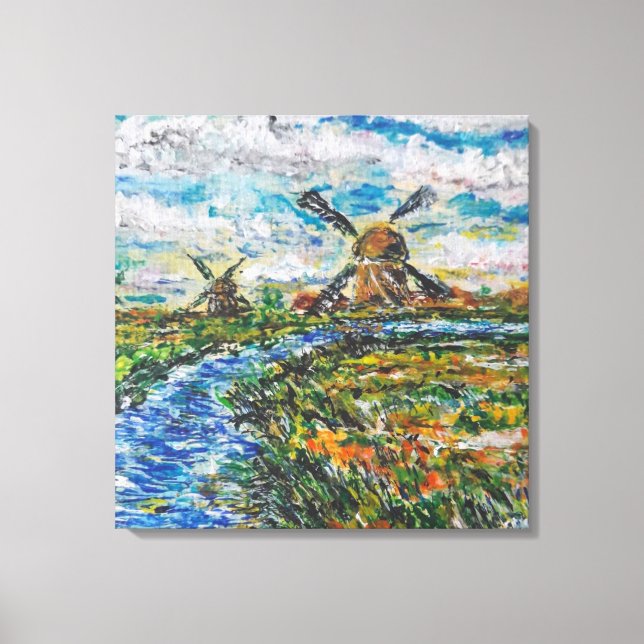 Netherlands Lanscape Canvas Print (Front)