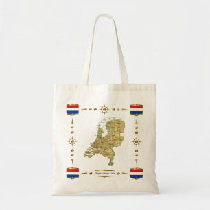Netherlands Map + Flags Bag