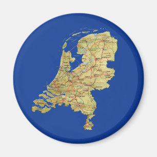 Netherlands Map Magnet