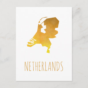 Netherlands Map Postcard