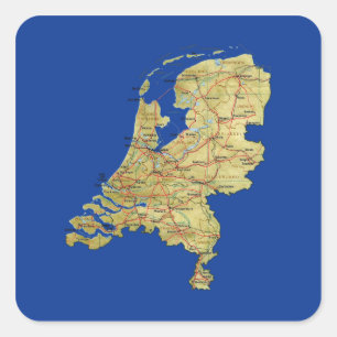 Netherlands Map Sticker