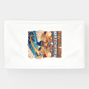 Netherlands Match Day Skeleton Striker Nations Hig Banner
