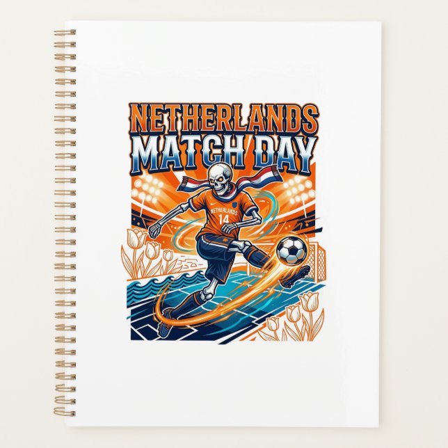 Netherlands Match Day Skeleton Striker Nations Hig Planner (Front)
