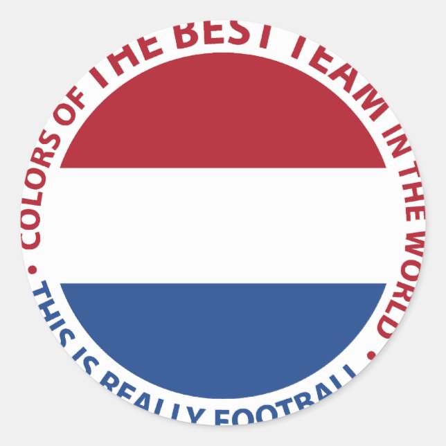 Netherlands Netherlands Art Shield Classic Round Sticker (Front)