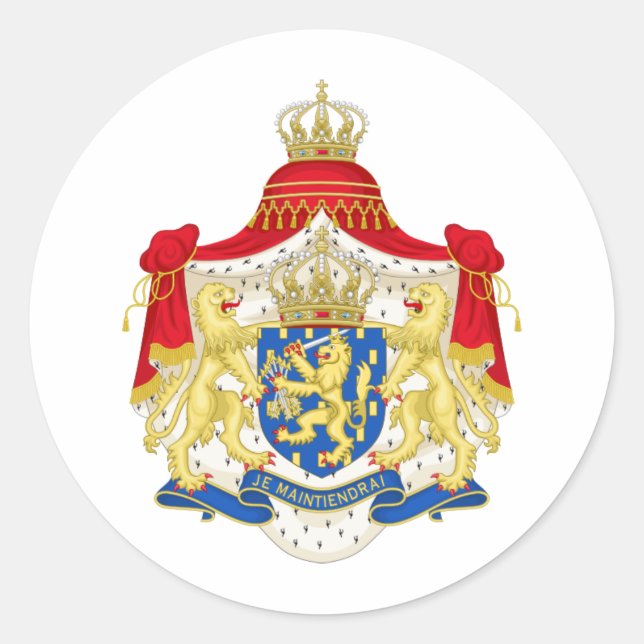 Netherlands NL Classic Round Sticker (Front)