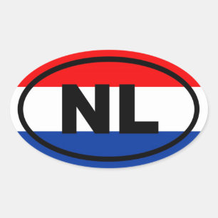 Netherlands NL European Oval Sticker