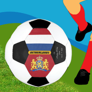 Netherlands Personalised, Flag, Photo Soccer Ball