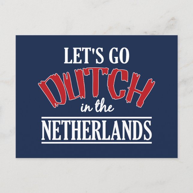 Netherlands postcard, customisable postcard (Front)