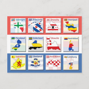 Netherlands Provinces Postcard