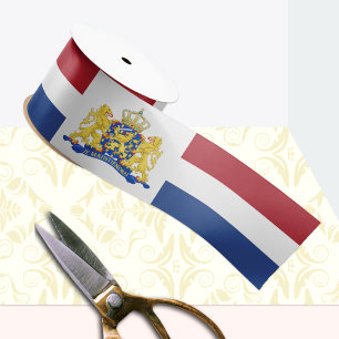 Netherlands Ribbon, Emblem, patriotic, Dutch Flag Satin Ribbon