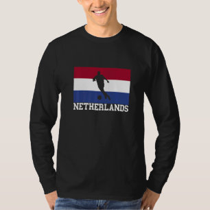 Netherlands Roots Soccer Player Dutch Soccer Ball T-Shirt