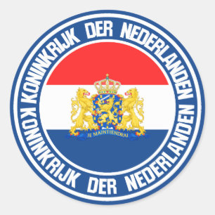 Netherlands Round Emblem Classic Round Sticker