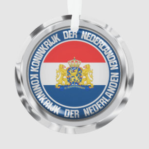 Netherlands Round Emblem Ornament
