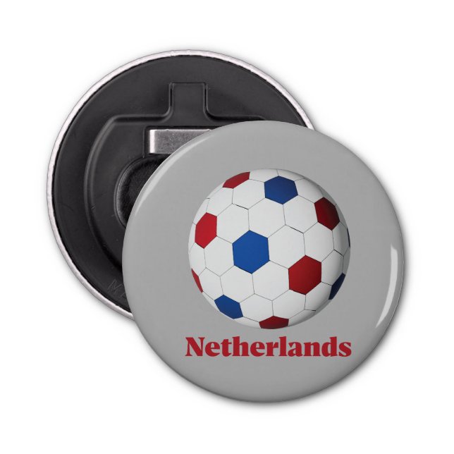 Netherlands Soccer Bottle Opener (Front)