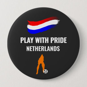 Netherlands Soccer Pride 2026 Jersey 10 Cm Round Badge