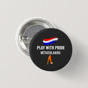 Netherlands Soccer Pride 2026 Jersey 3 Cm Round Badge