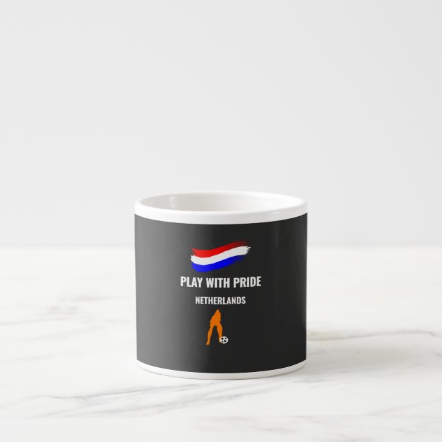 Netherlands Soccer Pride 2026 Jersey Espresso Cup (Front)
