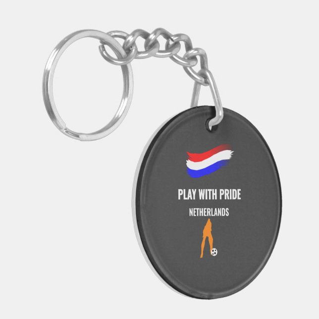Netherlands Soccer Pride 2026 Jersey Key Ring (Front Left)