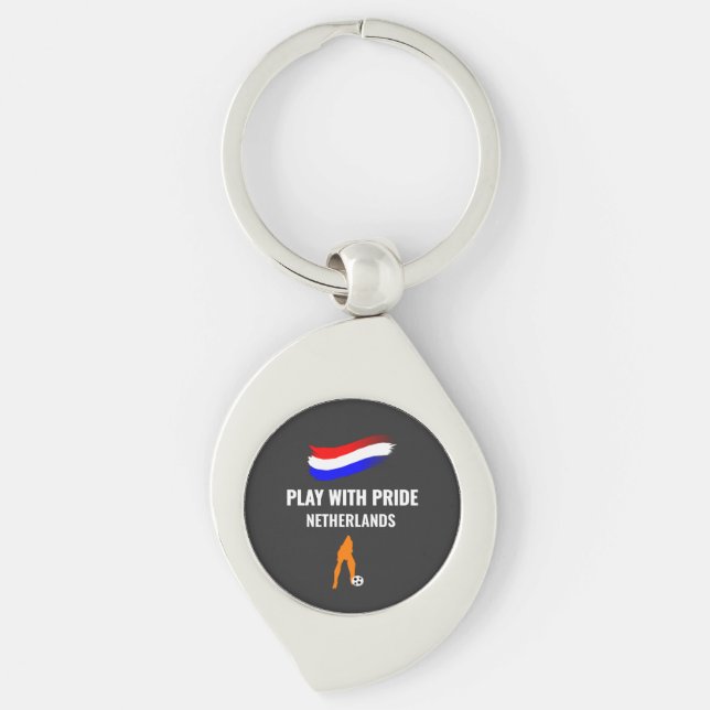 Netherlands Soccer Pride 2026 Jersey Key Ring (Front)