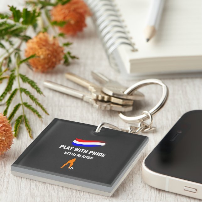 Netherlands Soccer Pride 2026 Jersey Key Ring (Front Right)