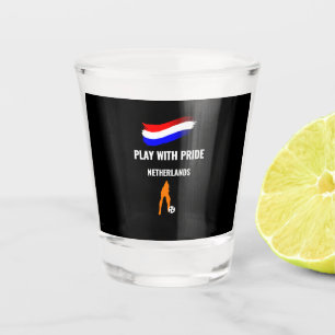 Netherlands Soccer Pride 2026 Jersey Shot Glass