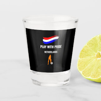 Netherlands Soccer Pride 2026 Jersey Shot Glass