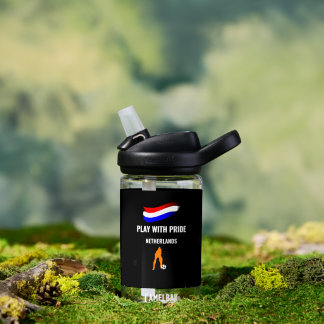 Netherlands Soccer Pride 2026 Jersey Water Bottle