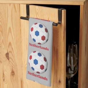 Netherlands Soccer Tea Towel