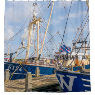 NETHERLANDS - STAVOREN - MEDIA APRIL 2017: Docked  Shower Curtain