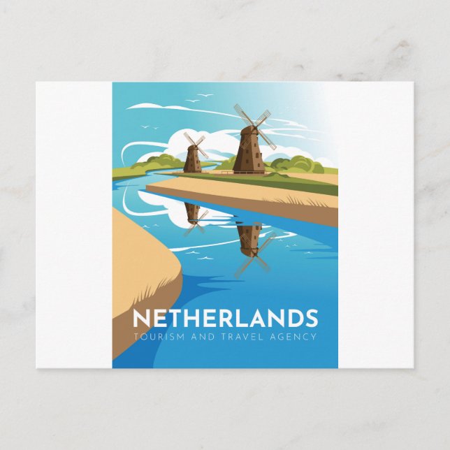Netherlands travel postcard (Front)
