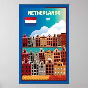 Netherlands Travel Poster
