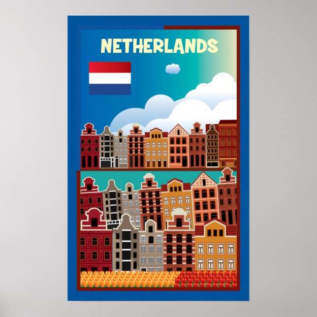 Netherlands Travel Poster (Front)