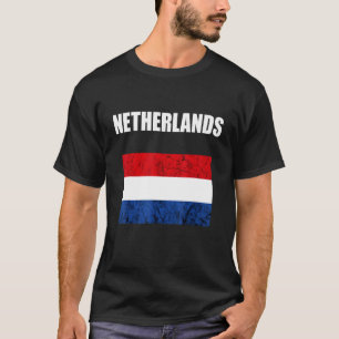 Netherlands Vintage Dutch Flag Dutch Pride Holland T-Shirt