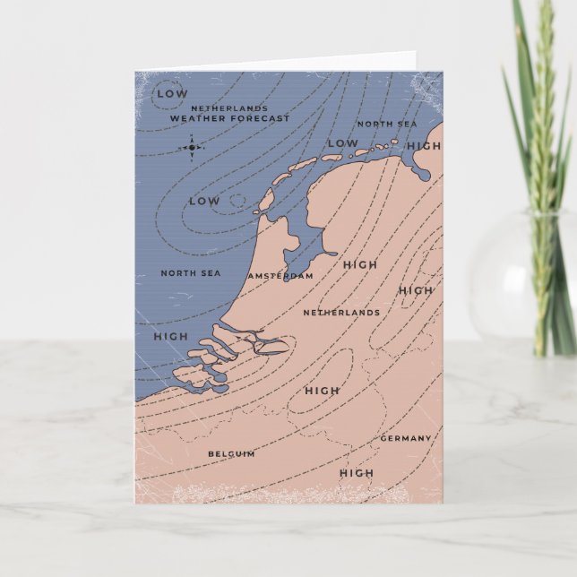 Netherlands Weather Forecast Invitation (Front)