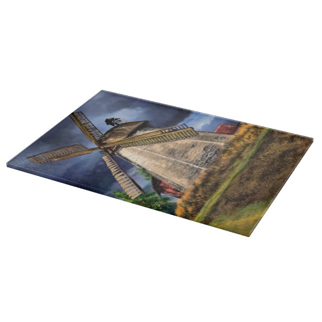 Netherlands Windmill Cutting Board (Corner)