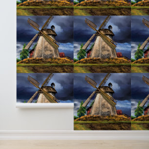 Netherlands Windmill Wallpaper
