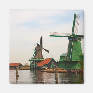 Netherlands: Windmills, Zaanse Schans, Holland Magnet
