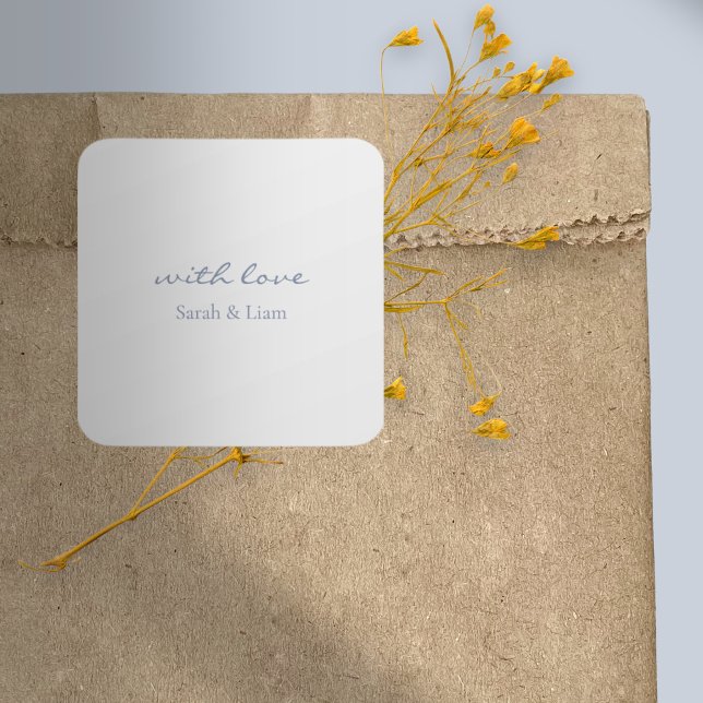 Netral Chic With Love Gift Favour Wedding Sticker (Creator Uploaded)