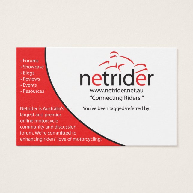 Netrider Tagging Card (Front)