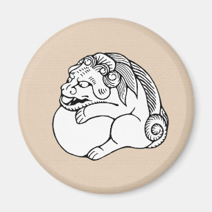 Netsuke shishi magnet