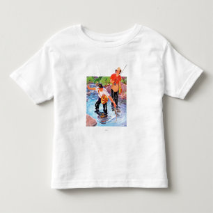 Netting A Fish by R.J. Cavaliere Toddler T-Shirt