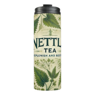 Nettle Tea Design AI art Thermal Tumbler