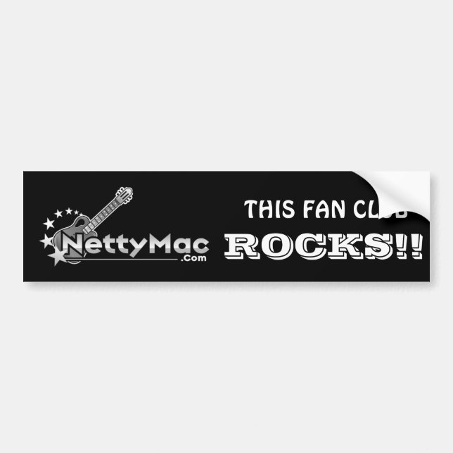 Netty Mac Bumper Sticker (Front)