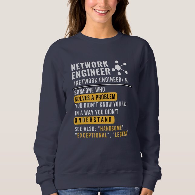 Network Engineer Noun Funny Tech Sweatshirt (Front)
