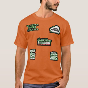 Network Engineer Technician Sticker Pack T-Shirt